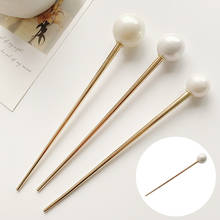 Women Simulated Pearl Hairpin Metal Barrette Hair Stick Chopstick Headdress for Bridal Wedding Hair Clip Pin Jewelry Accessories 2024 - buy cheap