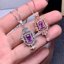 Love style colorful Necklace 925 silver jewelry design special selling amethyst 1.5ct 2024 - buy cheap