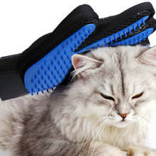 Luva de massagem para animais de estimação, luva flutuante de silicone para retirar o cabelo do gato e cachorros, acessórios para animais de estimação 2024 - compre barato