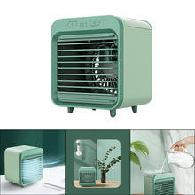 Ventilador portátil do condicionador de ar, mini refrigerador de ar evaporativo do espaço pessoal, ventilador silencioso do umidificador do ventilador de refrigeração da mesa 2024 - compre barato