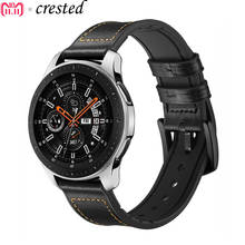 Gear S3 Frontier band For Samsung Galaxy watch 46mm strap 22mm Leather Bracelet Huawei watch GT Amazfit stratos 2/Pace  S 3  46 2024 - buy cheap