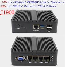 x86  J1900 2.0GHZ Mini PC Desktop Computer Nano  4* lan  Router Server pfsense Firewall Linux Fanless PC Mini Server 2024 - buy cheap