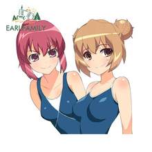 Earlfamily-adesivo para automóveis, 13cm x 12.6cm, para toradora, aisaka, taiga, à prova d'água, material de vinil, geladeira 2024 - compre barato