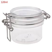 120ML Plastic Round Clip Top Storage Jar With Airtight Seal Lid Kitchen Food Container Tableware Preserving Cosmetic Cream 2024 - buy cheap