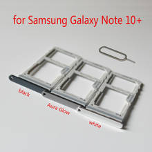 Sim Tray SD Card Holder For Samsung Note10+ N975 N975F Galaxy Note 10 + Plus Original Phone Housing SIM SD Card Adapter Slot 2024 - buy cheap