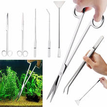 Stainless Steel Aquarium Cleaning Tools 5pcs/set For Fish And Marine Aquarium Live Plants Grass Trim tool Tweezers Shovel Kit 2024 - buy cheap