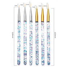 Rakado Nail Art Line Painting Brushes Crystal Acrylic Thin Liner Drawing Pen Manicure Tools UV Gel 2024 - buy cheap
