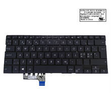 EU Euro laptop keyboard backlight for ASUS UX331 ZenBook 13 UX331UN UX331UA keyboards NE Norway Norwegian light 0KNB0 262JND00 2024 - buy cheap