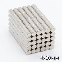 500pcs 4x10mm Neodymium Magnet N35 Permanent NdFeB 4mm x 10mm Mini Small Round Super Strong Powerful Magnetic Magnets For Craft 2024 - buy cheap