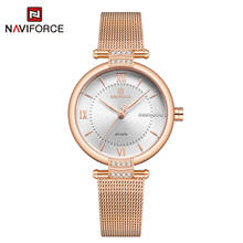 NAVIFORCE-Reloj de pulsera de cuarzo para mujer, accesorio sencillo de lujo, resistente al agua, regalo elegante para chica 2024 - compra barato