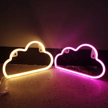 Cartoon Cloud Shaped Sign LED Neon Table Lights USB Battery Operated Home Party Kids Room Art Decorative Wall Hanging Night Lamp 2024 - buy cheap