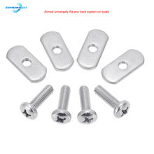 316 Stainless Steel Kayak Rail Track Screws Track Nuts Hardware Kayak Mounting Replacement Kit Boat Outdoor Tool Accessories Hot 2024 - buy cheap