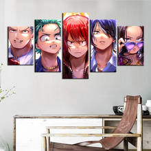 Мой герой Академии аниме плакат фотографии на стене холст картина 5 шт. HD печати Модульная картина для детской комнаты настенный Декор без рамки 2024 - купить недорого