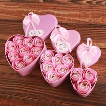 2020Rose Gift Box Soap Flower Gift Artificial Heart-shaped Box Creative Valentine's Day Gifts For Girls Home Decoration Wedding 2024 - buy cheap