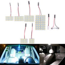 Interior de coche 5050 luz blanca Led Smd Panel de lámpara T10 Festoon Dome Ba9s 12v 5w 2024 - compra barato