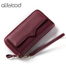 aliwood Brand Large Capacity Women's Wallet Clutch Female Wristband Purse Phone Pocket Card Holder Long Zipper Wallets Carteras 2024 - buy cheap