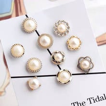 Fashion Pearl Fixed Rabbit Animal Cufflinks Collar Pin Scarf Safety Pin for and Women Sweater Triangle Shirt Collar Pin Jewelry 2024 - buy cheap