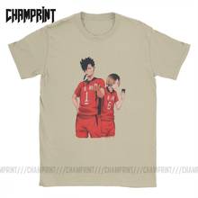 Мужская футболка Haikyuu Kuroo аниме Bokuto Oya Manga Shoyo волейбол 100% хлопковая одежда забавная футболка с коротким рукавом 6XL футболка 2024 - купить недорого