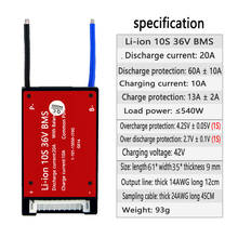 LiitoKala 12S 36V 20A Водонепроницаемая батарея BMS Lifepo4 3,2 V 18650 32700 Аккумулятор Защищенный литиевый аккумулятор 2024 - купить недорого