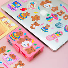 Mohamm 1Pcs Ins Style Cute Cartoon Sweet Bear Series Decoration Sticker Paper Creative Stationary Scrapbooking Stationary School 2024 - купить недорого