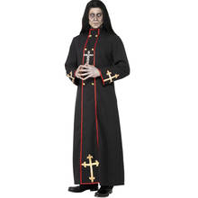 Halloween Death wizard Robe Priest Costume Cosplay Monk Suit Adult Role-playing Decoration Zombie Clothing 2024 - buy cheap