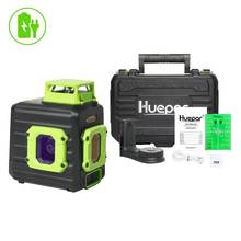 Huepar-Nivel láser de línea cruzada, herramienta de nivelación verde de 360 °, Horizontal y dos líneas verticales, nivelado automático, batería de iones de litio, puerto de carga tipo C y Har 2024 - compra barato