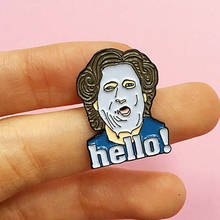 Mrs. Doubtfire HELLO! Feminist Brooch Pins Enamel Metal Badges Lapel Pin Brooches Jackets Jeans Fashion Jewelry Accessories 2024 - buy cheap