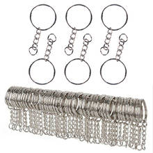 10/20/40/60Pcs Stainless Key Chains Alloy Circle DIY Keyrings Jewelry Keychain 25mm Making Jewelry Accessories 2024 - buy cheap