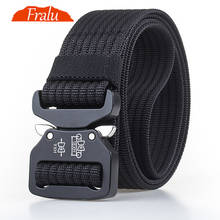 FRALU 2021 New Belt Male Tactical military Canvas Belt Outdoor Tactical Belt men's Military Nylon Belts Army ceinture homme 2024 - buy cheap