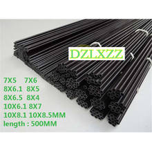 2-10pcs Carbon Fiber Tube 7x5 7x6 8x6.1 8x6.5 8x7 8x5 8x4 9X7 10x8.5 10x6mm for Quadcopter Multicoptor 500mm 2024 - buy cheap
