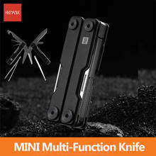HUOHOU мини многофункциональный нож складной нож из нержавеющей стали алюминиевый сплав ножницы карманный портативный нож 2024 - купить недорого