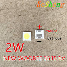 1000PCS WOOREE LED Backlight 2W 6V 3535 150LM Cool white WM35E2F-YR09B-eA LCD Backlight for TV TV Application 2024 - buy cheap