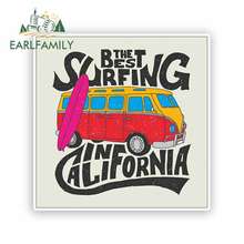 Earlfamily 13cm x 13cm para a califórnia surf adesivos de carro vinil jdm rv van diy decalque fino pára-brisa tronco caminhão gráficos 2024 - compre barato