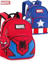Disney mochila de jardim de infância para meninos, mochila do homem-aranha capitão américa, mochila escolar infantil com 3-6 anos, presentes de grande capacidade 2024 - compre barato