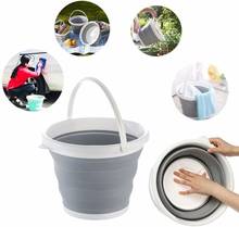 10L Silicone Collapsible Bucket Folding Camping Travel Water Storage Foldable Container for Camping Fishing BBQ Car Washing 2024 - buy cheap