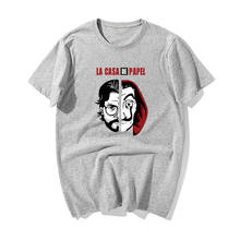 Fashion Mens Tshirt New Design La Casa De Papel T Shirt Money Heist Tv Show Tshirts Men Cotton Casual Short Sleeve Tshirt 2024 - buy cheap