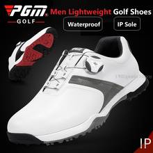 Pgm 2021 обувь для гольфа мужская спортивная обувь с пряжкой кроссовки для гольфа подкладка дышащие тренировочные Нескользящие водонепроницаемые кроссовки 2024 - купить недорого