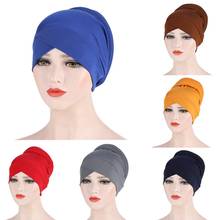 2020 New Forehead Cross Inner Hijabs Cap for Women Islamic Wrap Head Scarf Turban Caps Femme Musulman Ready to Wear Hijab Bonnet 2024 - buy cheap