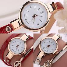 Fashion Women Watch Long Slims Clock Faux Leather Band Strap Wristwatch Rhinestone Quartz Wrist Watch New reloj mujer Ladies Dre 2024 - buy cheap