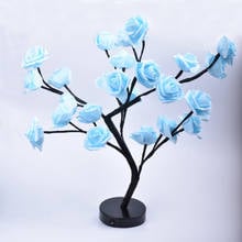 Fast Shipping LED Lamp Rose Flower Small Table Lamp Tree Lamp Room Living Room Interior Bedroom Layout Small Night Light Romanti 2024 - buy cheap