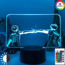 Кошмарным аниме кагеяма тобио 3D лампа манга светодиодный ночной Светильник для Украшения в спальню ночной Светильник для детей подарок на день рождения 2024 - купить недорого