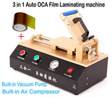 Máquina automática de laminación de película OCA 3 en 1, con bomba de vacío integrada y compresor de aire para reparación de pantalla LCD 2024 - compra barato