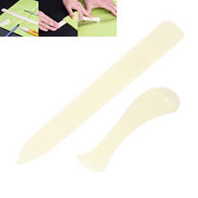 Vinco de papel para scrapbooking, 2 peças, pasta de plástico com formato de osso para costura, ferramenta de artesanato 2024 - compre barato