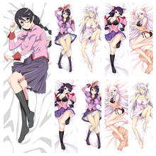 Funda de almohada grande de Anime japonés Bakemonogatari Hanekawa Tsubasa, funda decorativa de Dakimakura 2024 - compra barato