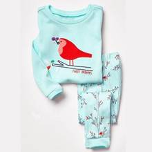 Spring Children Animal Birds Pajamas Set Kids Pijama Infantil Boys Nightwear Kigurumi Cotton Girls Long Sleeve Sleepwear Suit 2024 - buy cheap