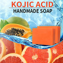 Skin Lightening Kojic Acid Handmade Soap Wash Skin Cleanser Whitening Dark Spot Corrector Brightening Face Body Acne Remover 2024 - buy cheap