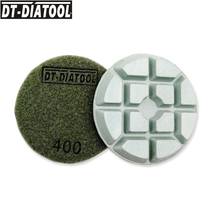 Placas de resina de diamante seco 80mm/3 "3 pçs, para polir concreto, discos de lixa, reparo para piso de concreto 2024 - compre barato