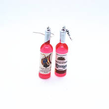 Funny Simulation Red Wine Bottle Earrings Women's Fashion Creative Ear Jewelry Gifts Cocktail Party Personality Accessories 2024 - buy cheap