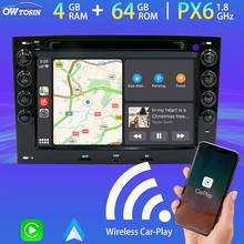 Radio Multimedia con GPS para coche, reproductor con Android 10, DVD, 4G + 64G, inalámbrico, Carplay, IPS, HDMI, TDA7850, 5 x USB, para Renault Megane 2, 2003-2009, PX6 2024 - compra barato