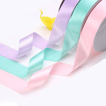 100Yard 3.8CM  Solid Color Polyester Satin Ribbon DIY Gift Decoration Satin Ribbons 2024 - buy cheap